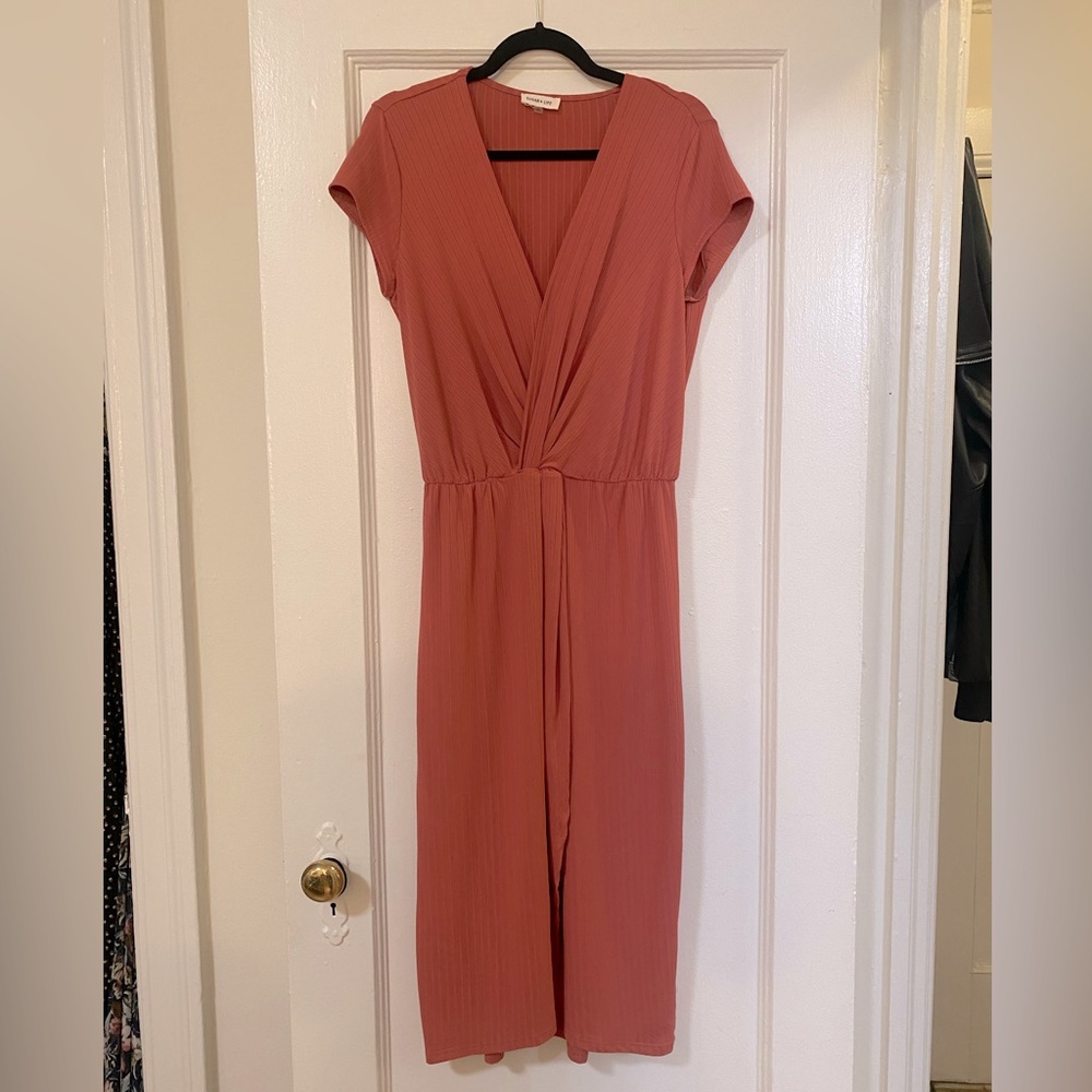 Nordstrom Sugarlips Pink Draped Dress, L